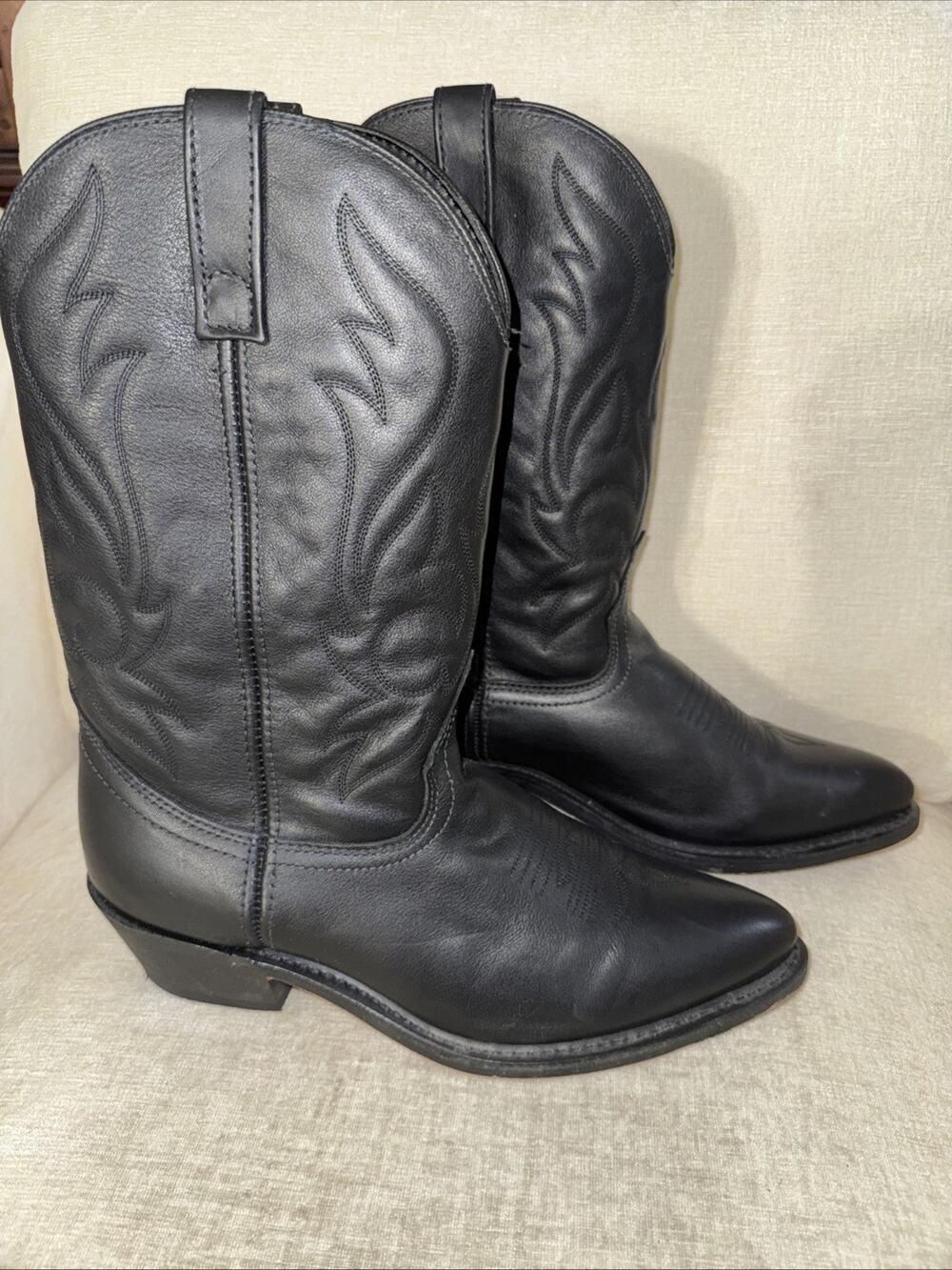 Masterson Boot Company RB885 Western Cowboy Boots Black Mens Sz 11 D
